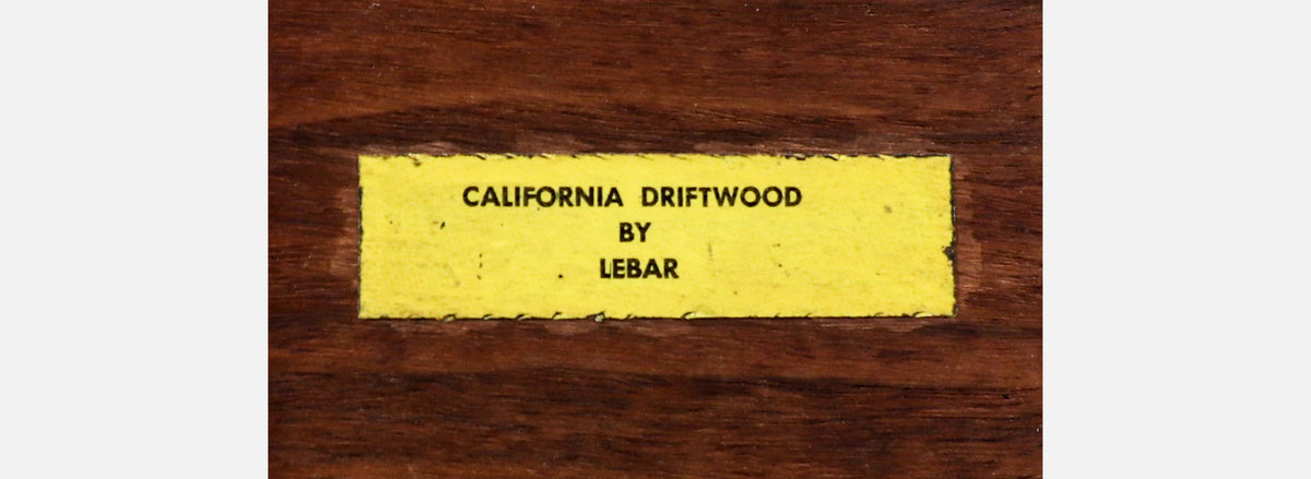 California Modern Burlwood Sculpture by Lebar