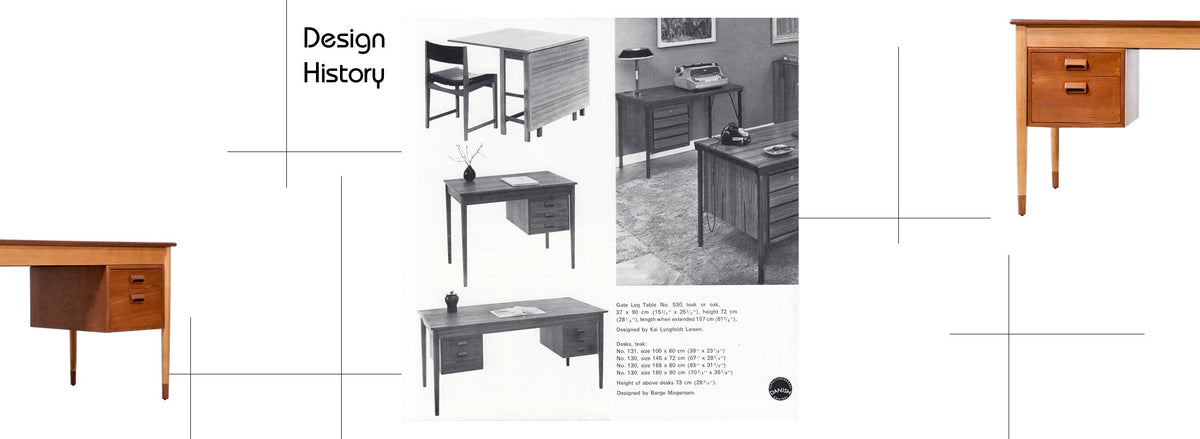 Børge Mogensen Teak & Oak Executive Desk for Søborg Møbler