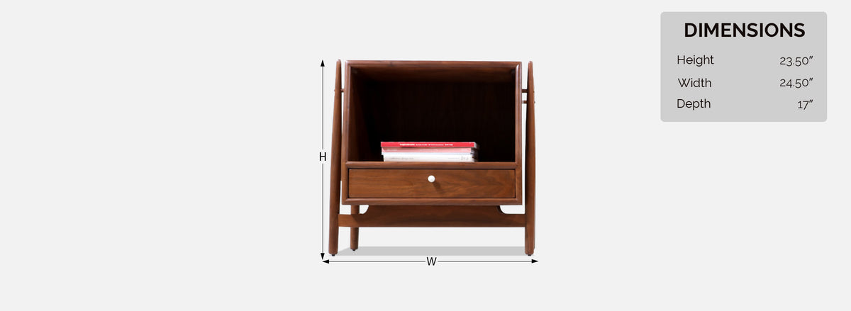 Kipp Stewart ”Declaration” Sculpted Walnut Floating Night Stands for Drexel