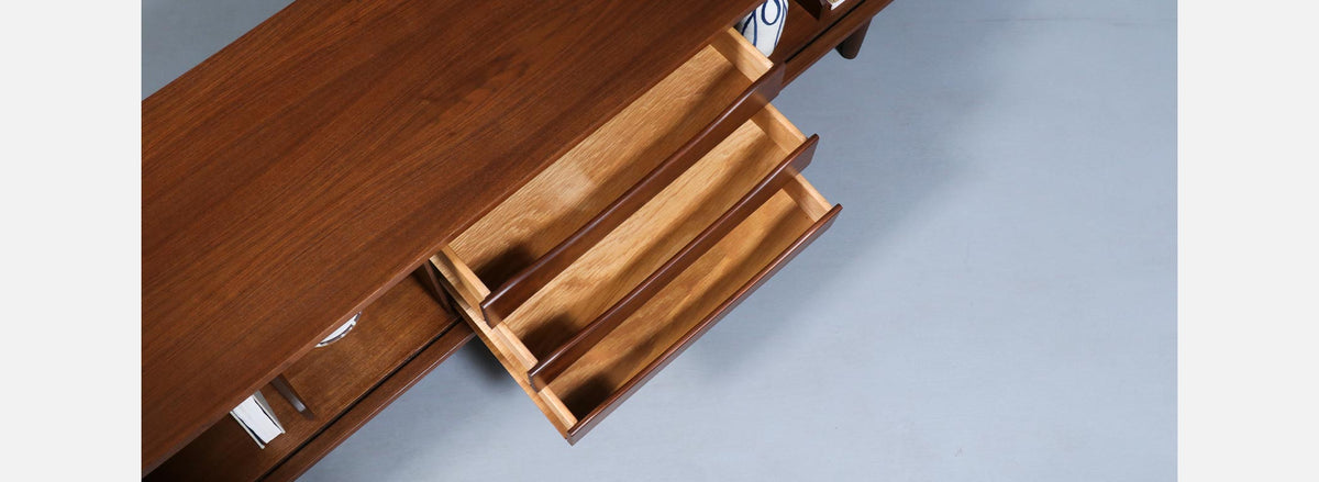 Merton L. Gershun Low Tambour-Door Credenza for Dillingham