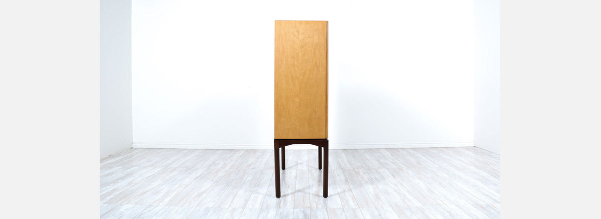 Mid-Century Modern Swedish Two-Tone Cabinet by Ferd Lundquist
