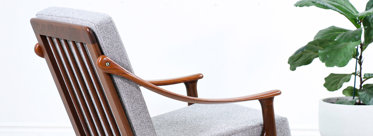 Arne Hovmand-Olsen Sculpted Teak Lounge Chair for Mogens Kold