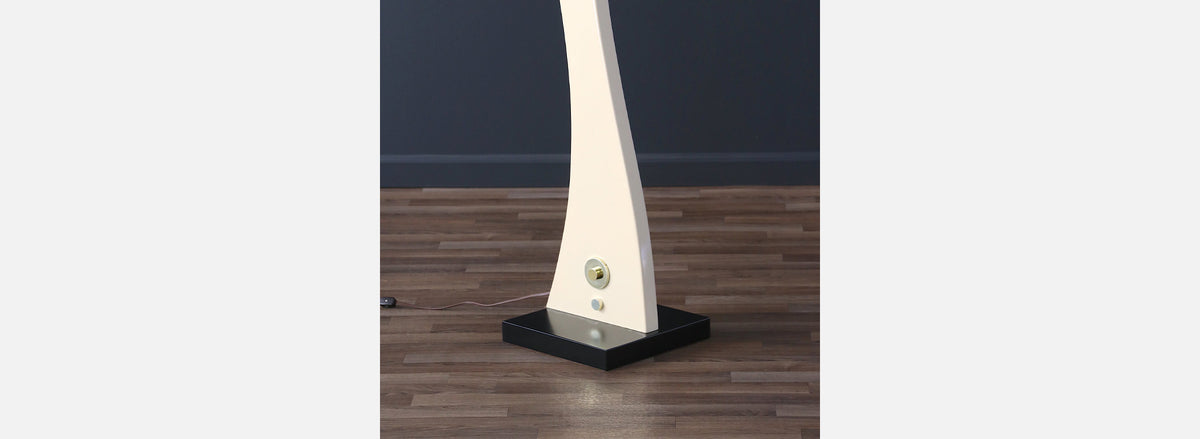 Mid-Century Modern Sculpted Lacquered Floor Lamp