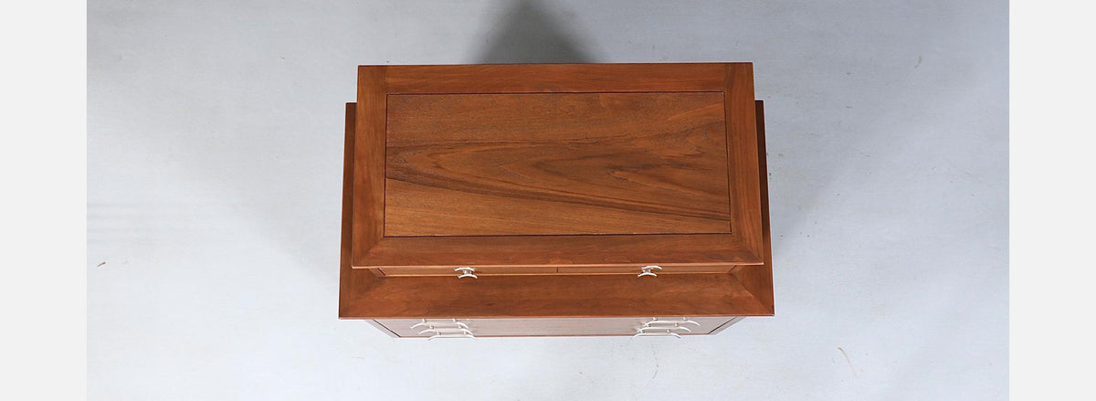 Mid-Century Modern Sculpted Highboy Dresser by Weiman