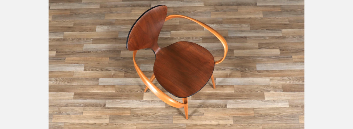 Mid-Century "Pretzel" Arm Chair by Norman Cherner for Plycraft