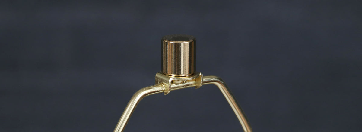 Mid-Century Modern Sculpted Walnut Table Lamp w/ Blue Mosaic Tiles