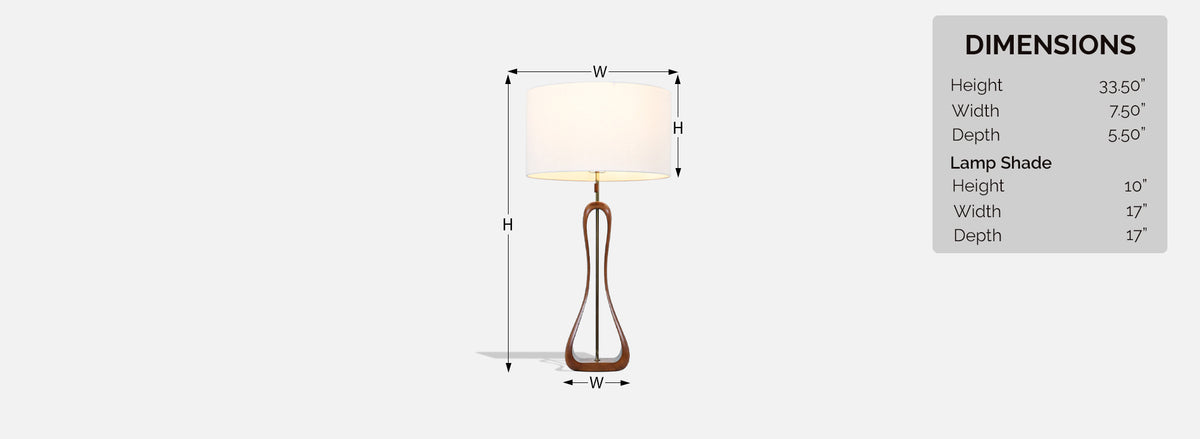 California Modern Sculpted Free-Form Table Lamp by Modeline of CA