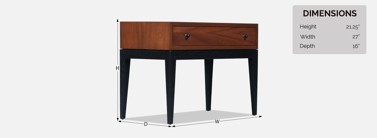 Harvey Probber Walnut Night Stands