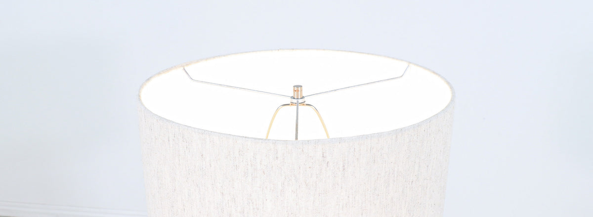 Gerald Thurston Teak & Steel Floor Lamp for Lightolier