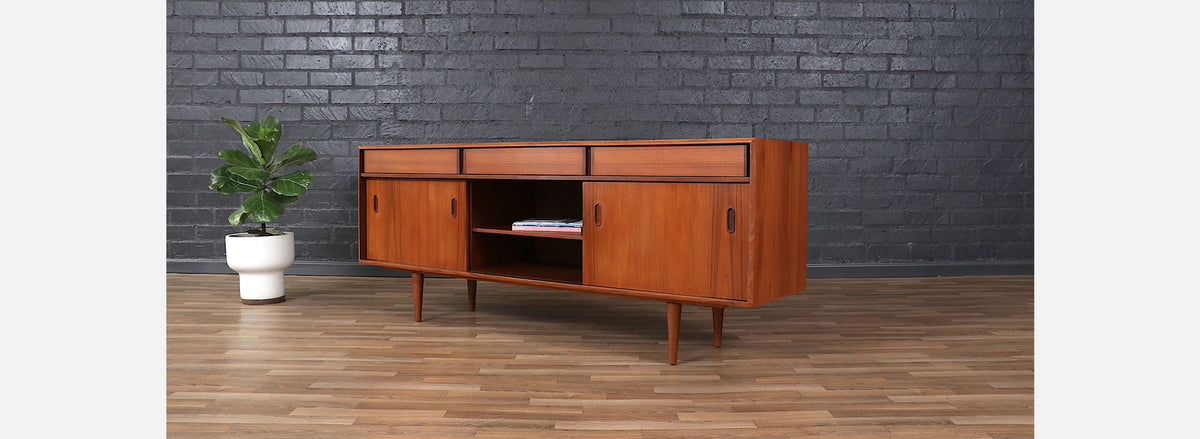 Mid-Century Modern Teak Credenza by Punch Design