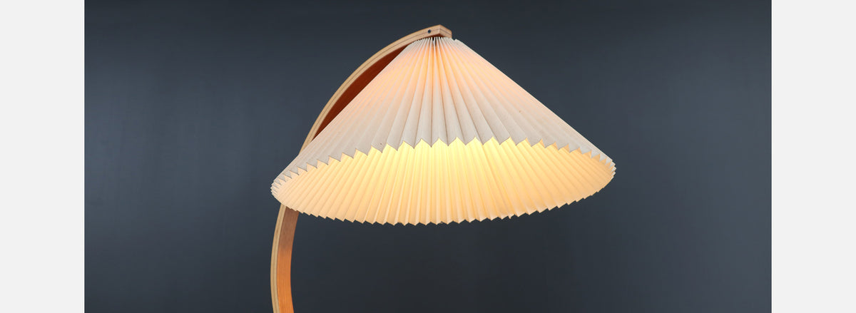 Danish Modern Teak Arc Floor Lamp by Mads Caprani