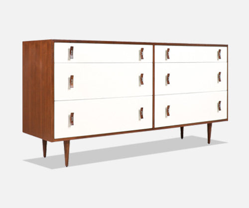 California Modern Two-Tone Lacquered Dresser by Stanley Young for Glenn of CA