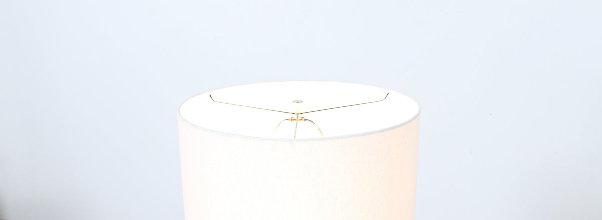 Mid-Century Modern Chrome Disc Column Table Lamp