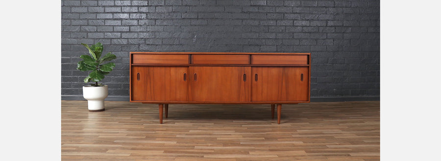 Mid-Century Modern Teak Credenza by Punch Design
