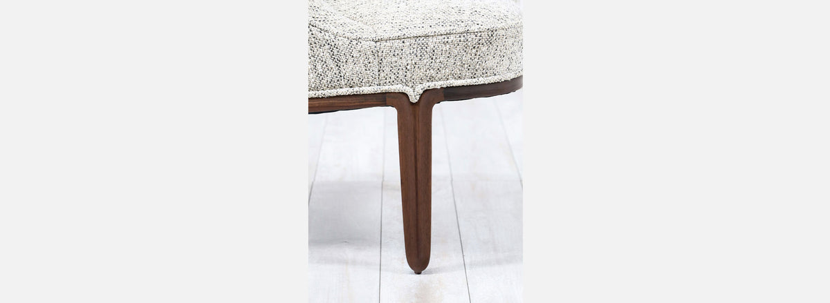 Edward J. Wormley "Janus" Boucle Slipper Chairs for Dunbar