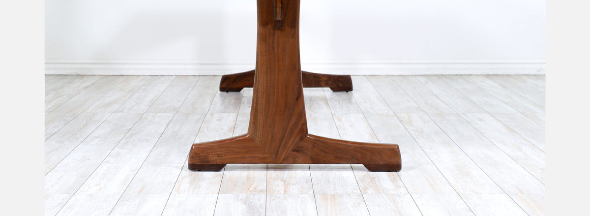 American Modern Studio Craft Sculpted Walnut Executive Desk