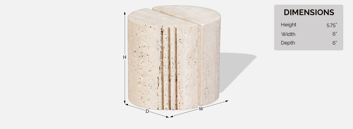 Italian Modernist Travertine Bookends by Fratelli Mannelli for Marble Art