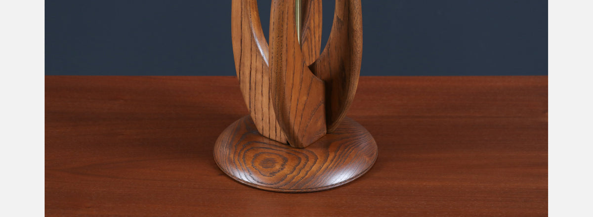 Mid-Century Modern Spiral Table Lamps by Roller Lamp Co