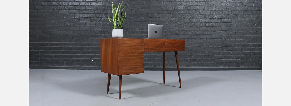 Greta M. Grossman Walnut Writing Desk for Glenn of California