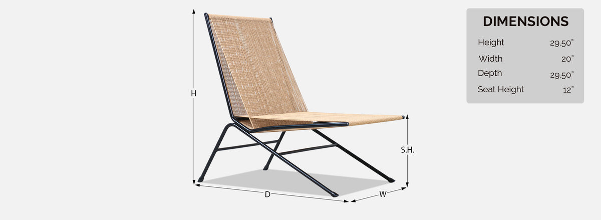 Allan Gould String Lounge Chair for Functional Furniture 