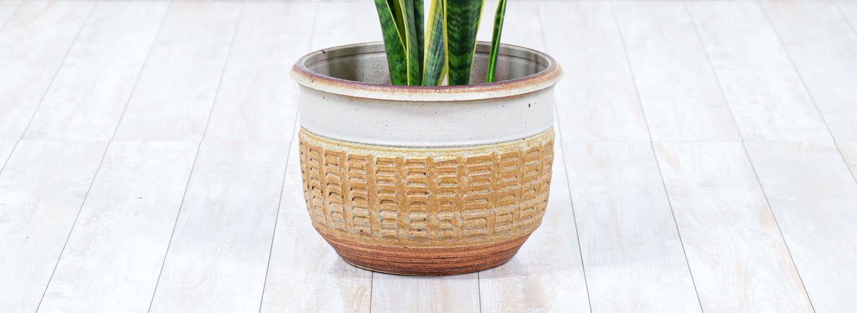 Bob Kinzie Stoneware Pottery Planter Vase for Affiliated Craftsmen
