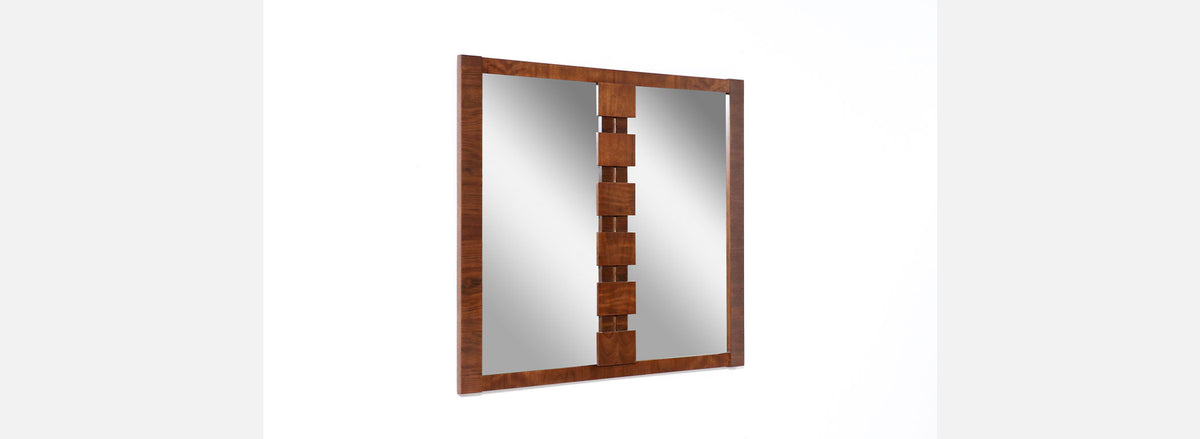 Mid-Century Modern "Stacatto" Wall Hanging Mirror by Lane Furniture 