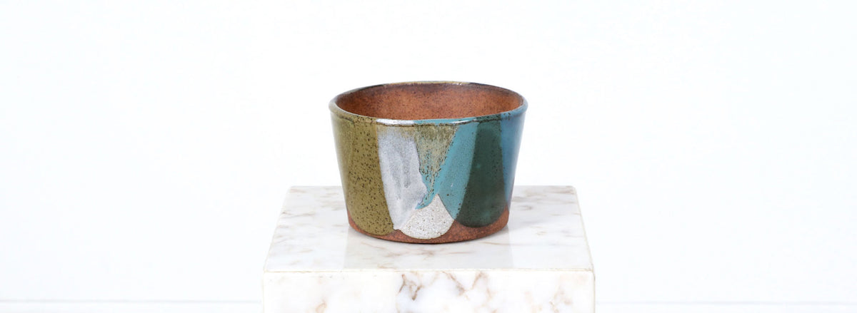 David Cressey Pro Artisan Flame Glaze Stoneware Vase