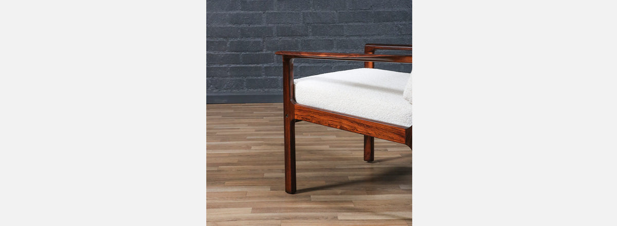 Fredrik Kayser Model-395 Rosewood Lounge Chair for Vatne Møbler