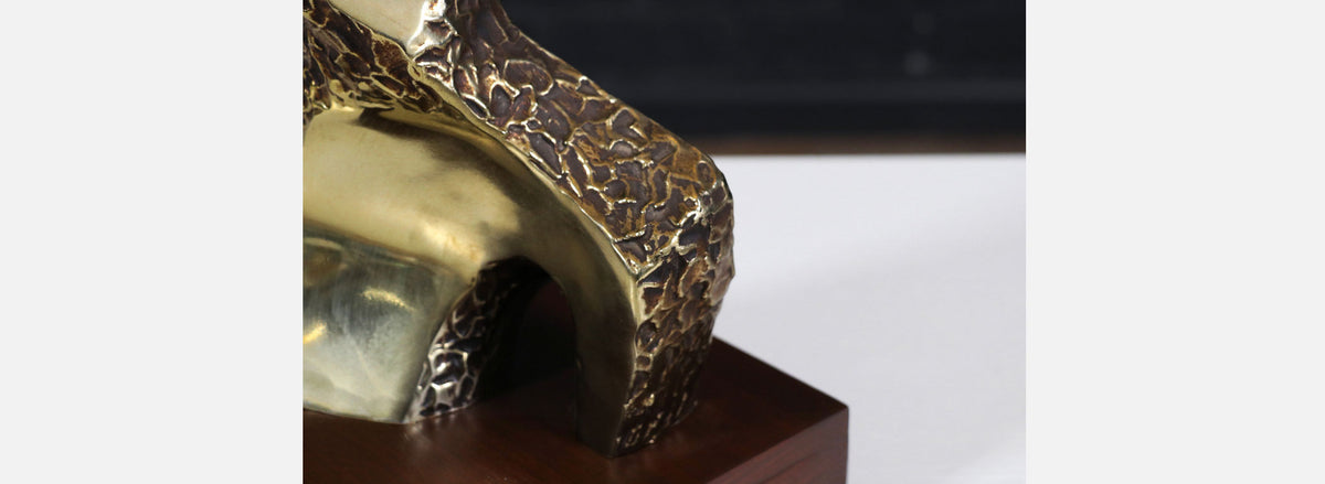 Richard Barr Brutalist Table Lamp for Laurel Lamp Co.