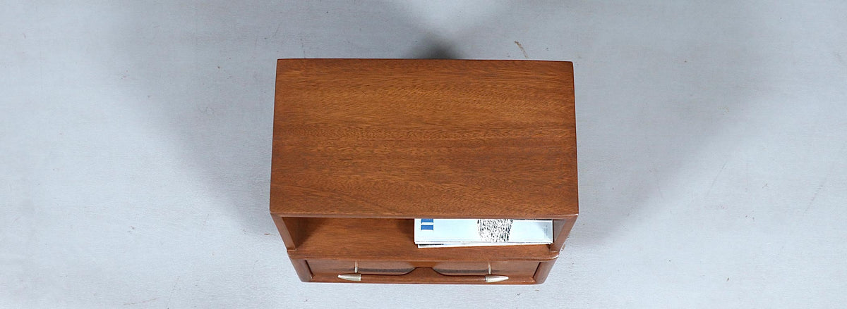 Californian Modern Night Stand w/ Bookcase by John Keal for Brown Saltman