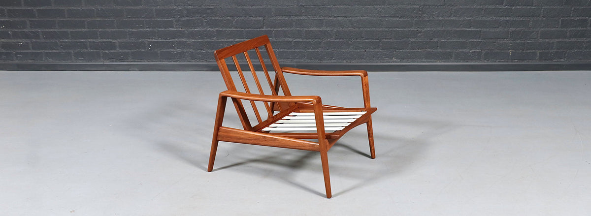 Arne Wahl Iversen Teak Lounge Chair for Komfort