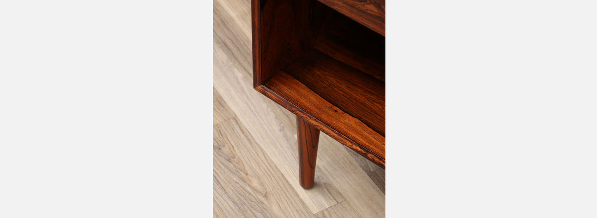 Mid-Century Rosewood Night Stands with Bookcase by Westnofa