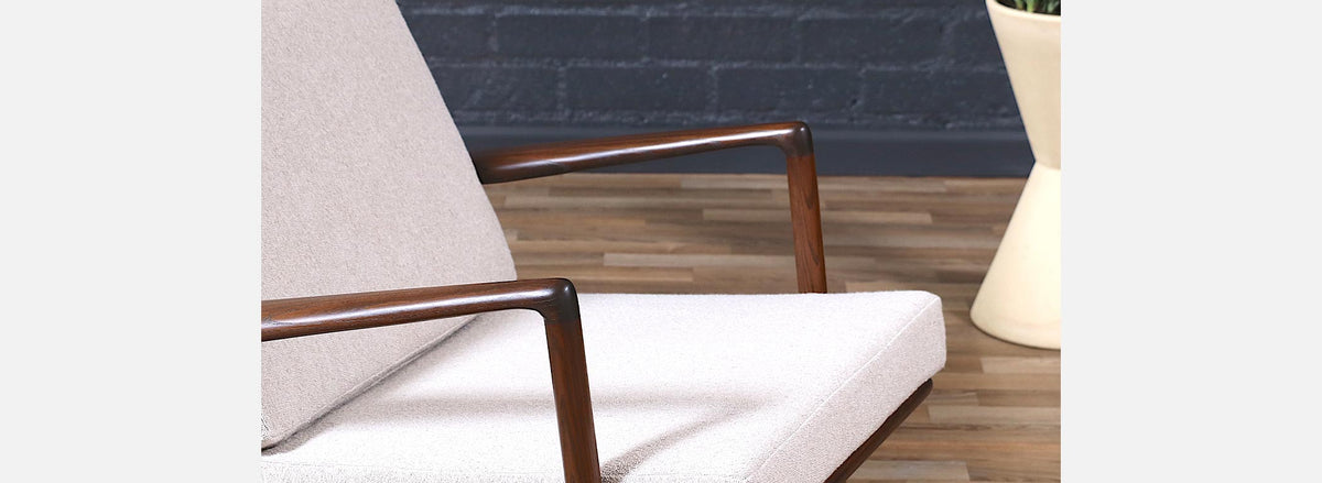 Danish Modern Reclining Lounge Chair by Ib Kofod-Larsen