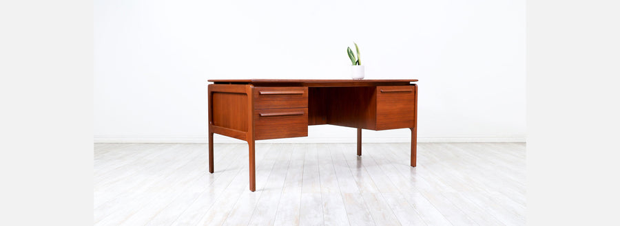 Mid-Century Modern Teak Desk