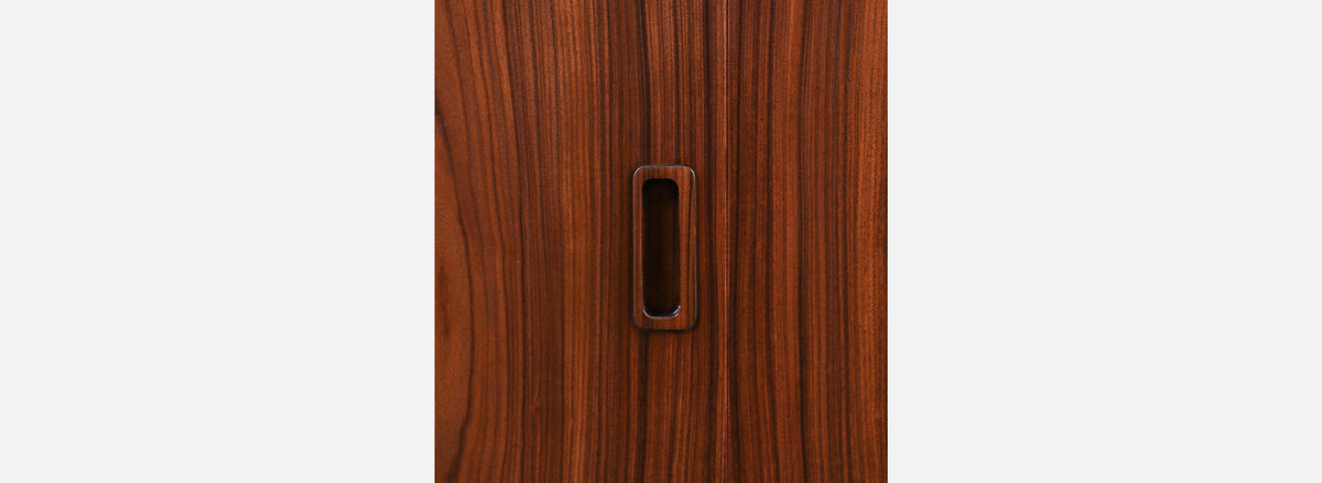 Carlo Jensen Rosewood Credenza with Bi-Folding Door 