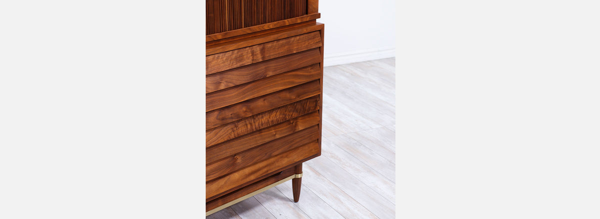 Merton L. Gershun Tambour-Door Chest of Drawers by American of Martinsville