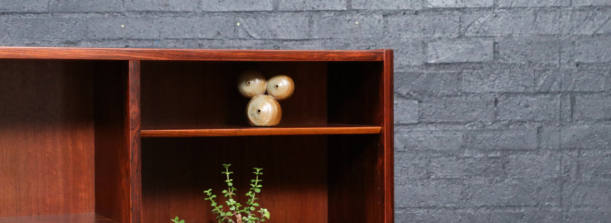 Danish Modern Brazilian Rosewood Bookshelf by Carlo Jensen