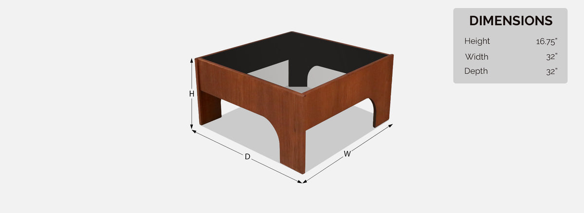 Claudio Salocchi “Oriolo” Smoke Glass Coffee Table for Sormani 