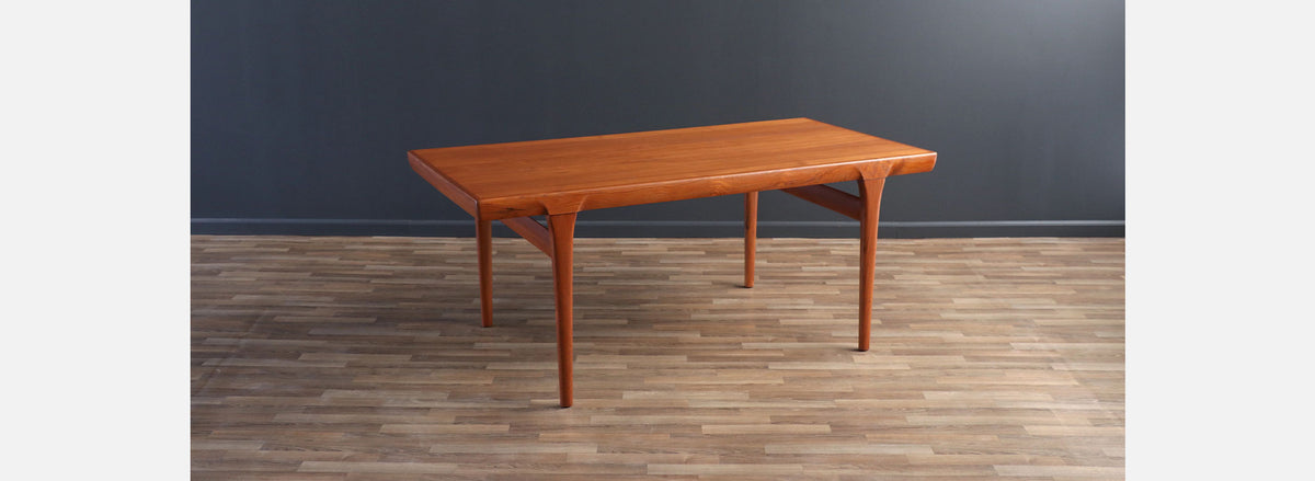 Danish Modern Expanding Teak Dining Table by Faarup Mobelfabrik