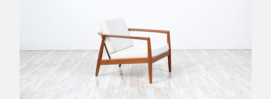 Folke Ohlsson Model 72-C Sculpted Teak Lounge Chair for Dux