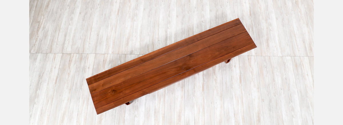 Edward J. Wormley "Long John" Walnut Coffee Table for Dunbar