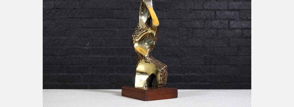 Richard Barr Brutalist Table Lamp for Laurel Lamp Co.