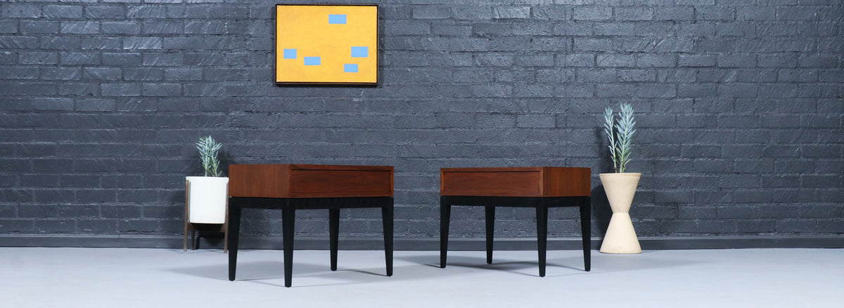 Harvey Probber Walnut Night Stands