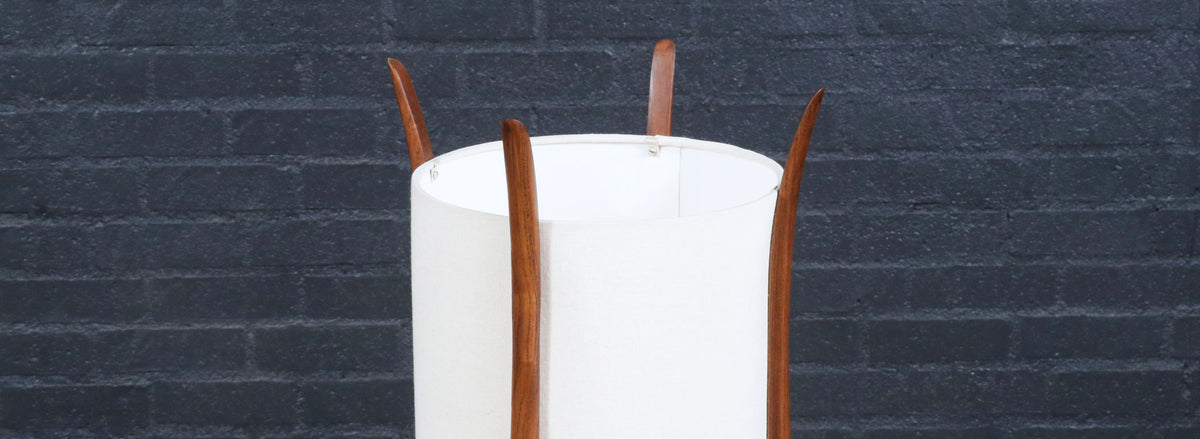 Mid-Century Modern Sculpted Floor Lamp by Roller Lamp Co.
