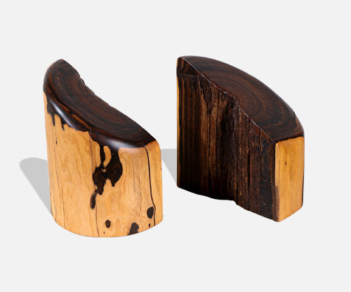 Don S. Shoemaker Sculpted Rosewood Bookends for Señal Furniture