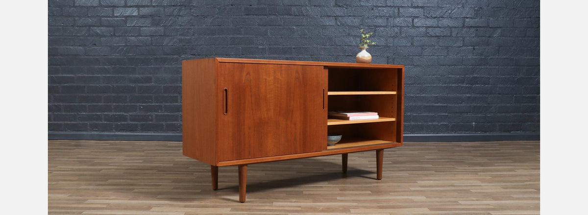 Danish Teak Credenza by Carlo Jensen for Hundevad