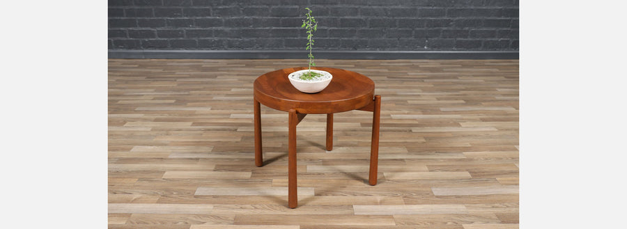 Mid-Century Swedish Modern Reversible Tray Top Side Table by Dux