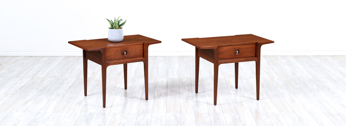 Rare John Van Koert "Counter Point" Night Stands for Drexel 
