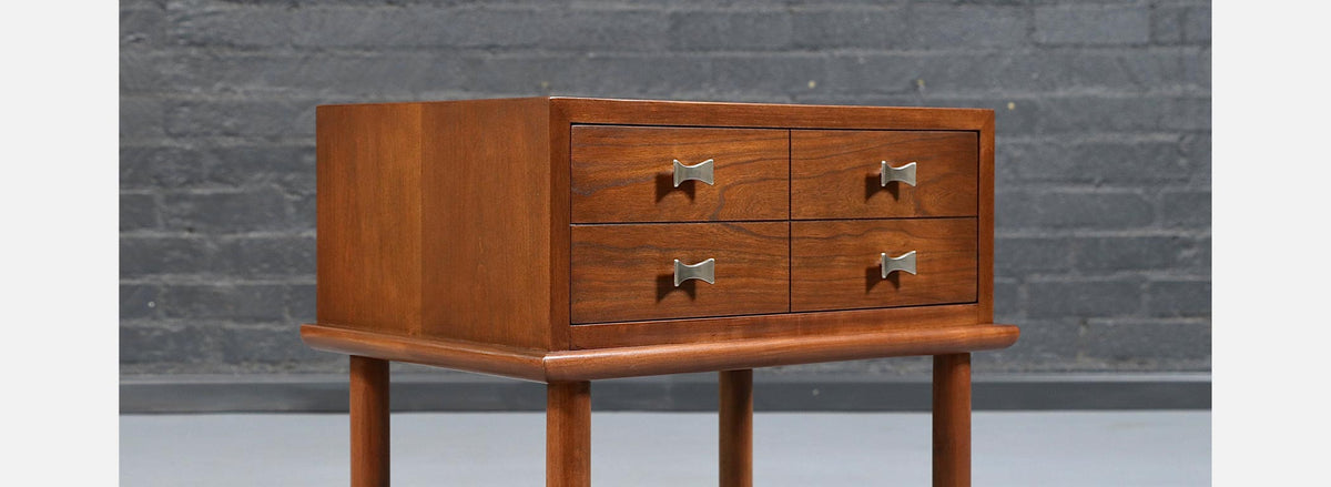 Mid-Century Modern Sculpted Floating Night Stands by Weiman