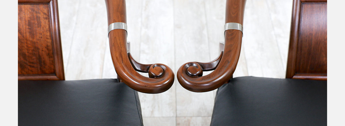 Mid-Century Modern "Far East Collection" Arm Chairs by Baker